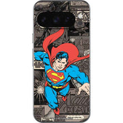 DC Comics Superman Vintage Action pose pattern Google Pixel 10 Pro XL Skin