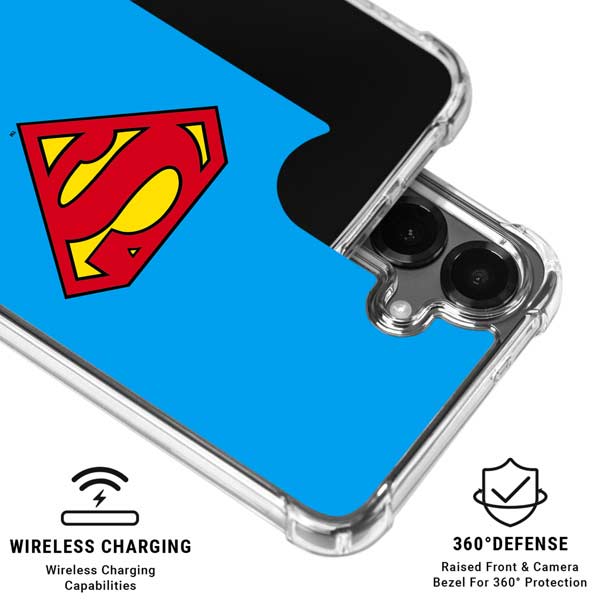 DC Comics Superman Official Logo Galaxy S26 Clear Case