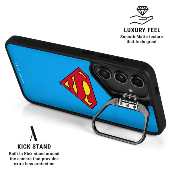 DC Comics Superman Official Logo Galaxy S26 Plus Kickstand Case