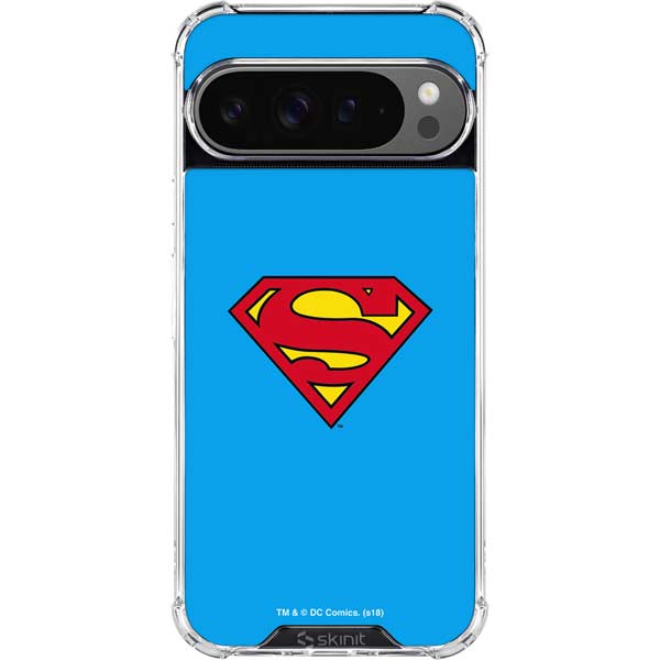 DC Comics Superman Official Logo Google Pixel 10 Pro Clear Case