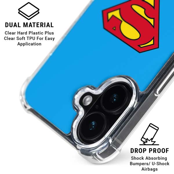 DC Comics Superman Official Logo iPhone 17 Clear Case