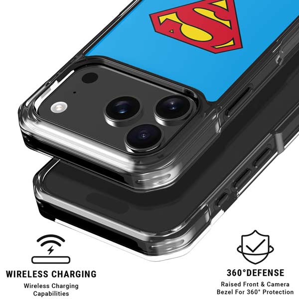 DC Comics Superman Official Logo iPhone 17 Pro Clear Case