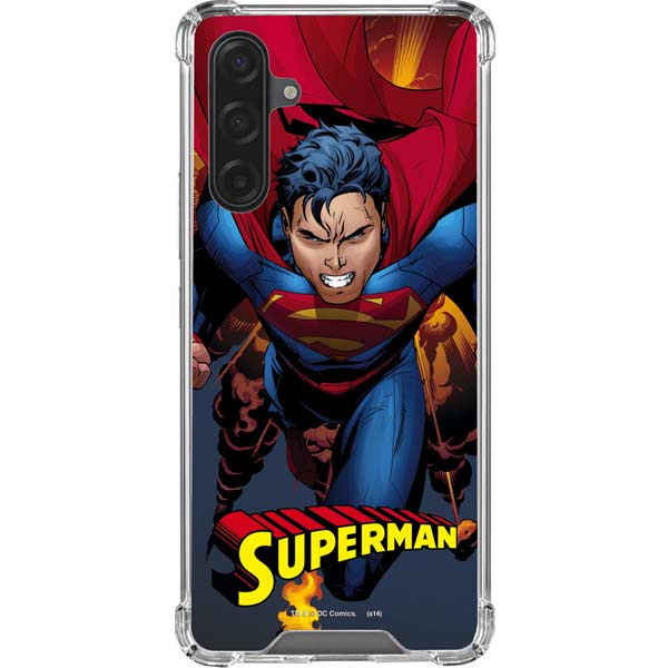DC Comics Superman Action Flying Pose Galaxy Cases