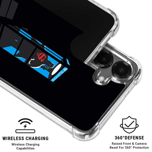 DC Comics Superman Phone booth Galaxy S26 Clear Case