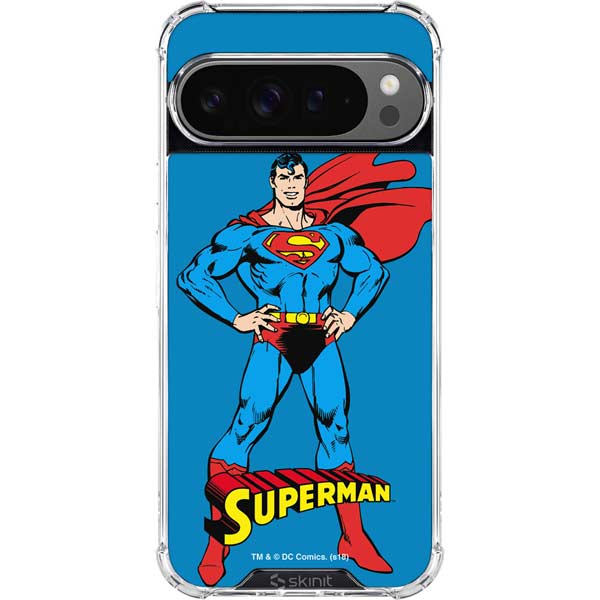 DC Comics Superman Classic Art Pose Google Pixel 10 Pro XL Clear Case