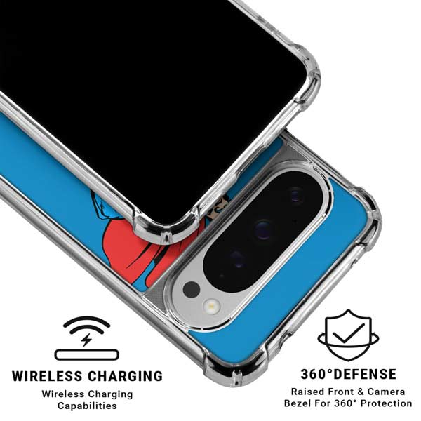DC Comics Superman Classic Art Pose Google Pixel 10 Pro XL Clear Case