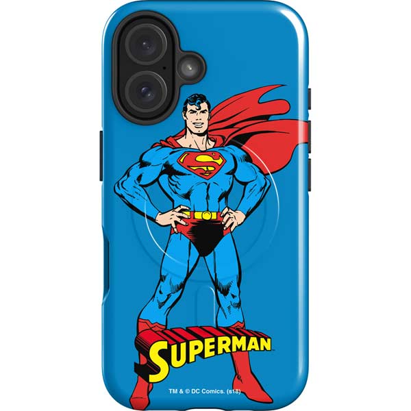 DC Comics Superman Classic Art Pose iPhone 16 Plus Magsafe Impact Case