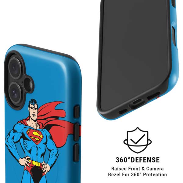 DC Comics Superman Classic Art Pose iPhone 16 Plus Magsafe Impact Case