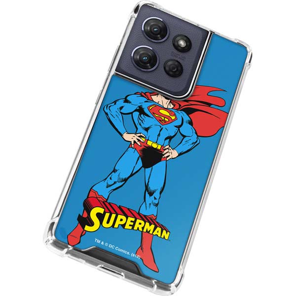 DC Comics Superman Classic Art Pose Moto G Play 5G (2025) Clear Case