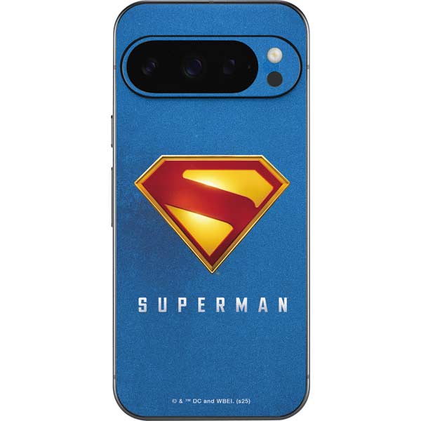 Superman 2025 Classic Superman Shield Emblem Google Pixel 10 Pro XL Skin