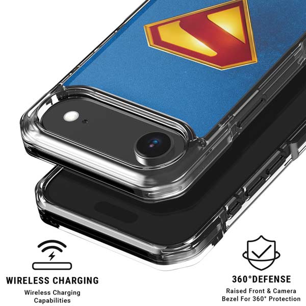 Superman 2025 Classic Superman Shield Emblem iPhone 17 Air Clear Case