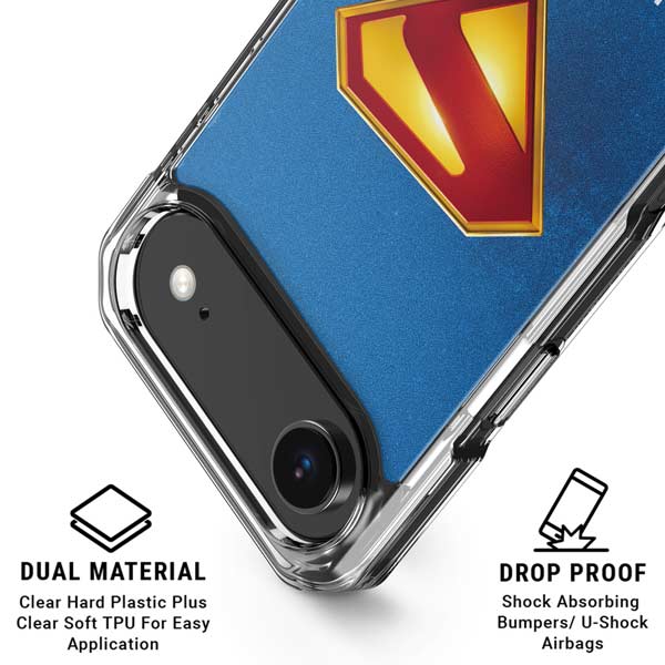 Superman 2025 Classic Superman Shield Emblem iPhone 17 Air Clear Case