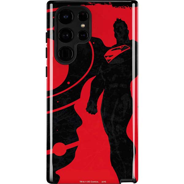 DC Comics Superman Silhouette Flying Galaxy Cases