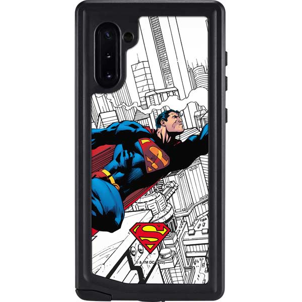 DC Comics Superman Super Speed Flying Over City Galaxy Cases