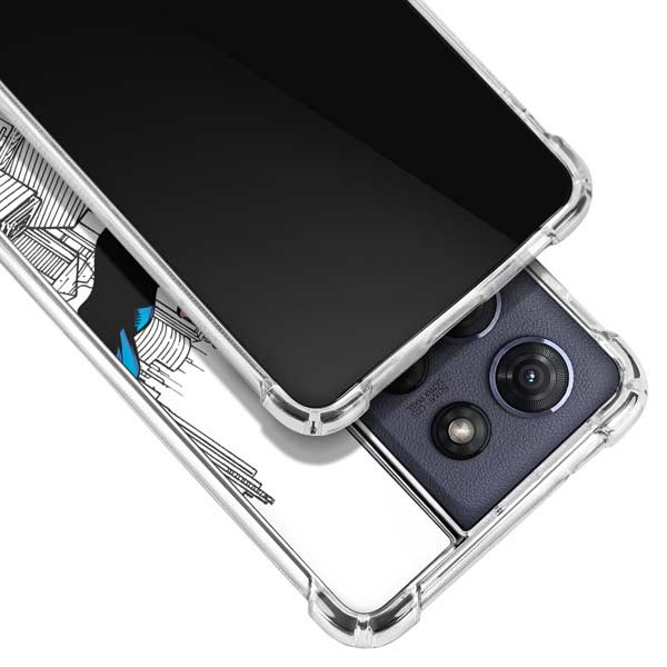 DC Comics Superman Super Speed Flying Over City Moto G Play 5G (2025) Clear Case