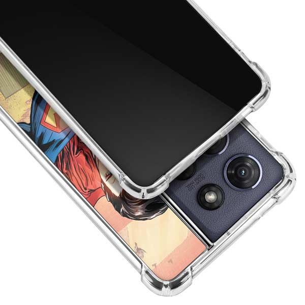 DC Comics Superman Flying Pose Action Comics #957 Art by Patch Zircher Moto G Power 5G (2025) Clear Case