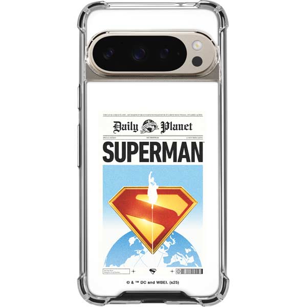 Superman 2025 Daily Planet Superman Cover Google Pixel 9 Pro XL Clear Case