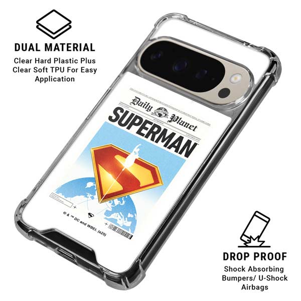 Superman 2025 Daily Planet Superman Cover Google Pixel 9 Pro XL Clear Case