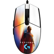 Superman 2025 Man of Steel Ascension Heroic Glow G203 Prodigy RGB Wired Gaming Mouse Skin