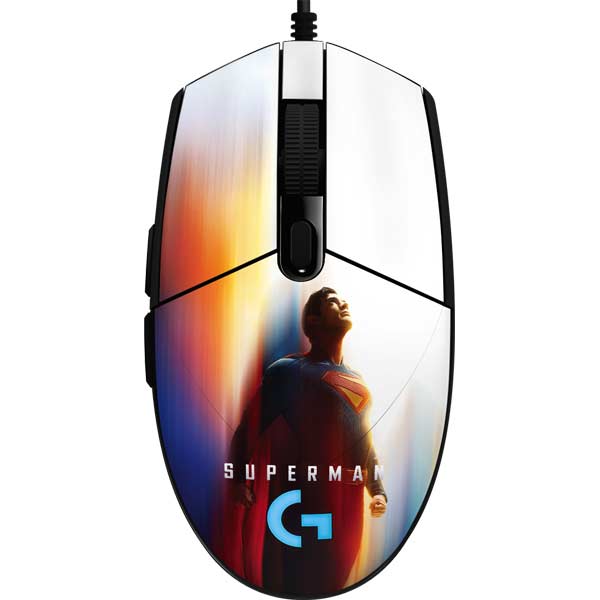 Superman 2025 Man of Steel Ascension Heroic Glow G203 Prodigy RGB Wired Gaming Mouse Skin
