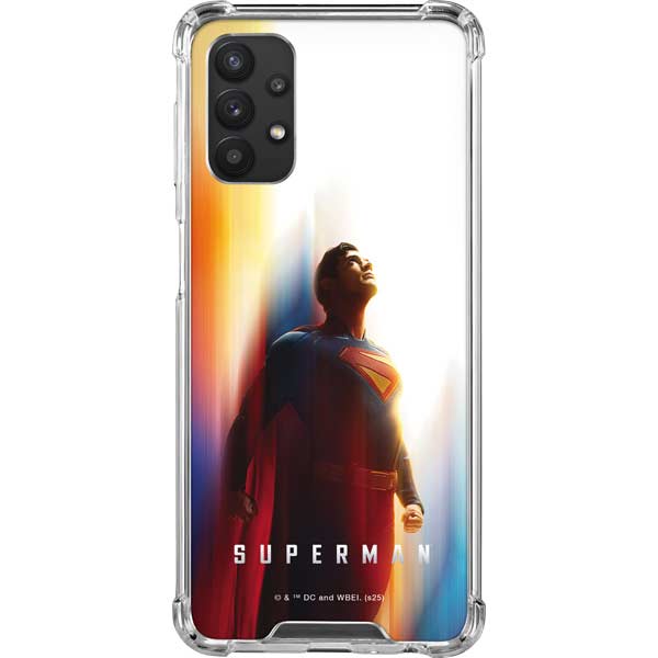 Superman 2025 Man of Steel Ascension Heroic Glow Galaxy A32 5G Clear Case