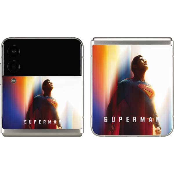 Superman 2025 Man of Steel Ascension Heroic Glow Galaxy Z Flip3 5G Skin