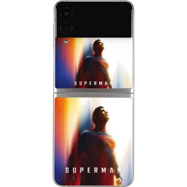 Superman 2025 Man of Steel Ascension Heroic Glow Galaxy Z Flip3 5G Skin