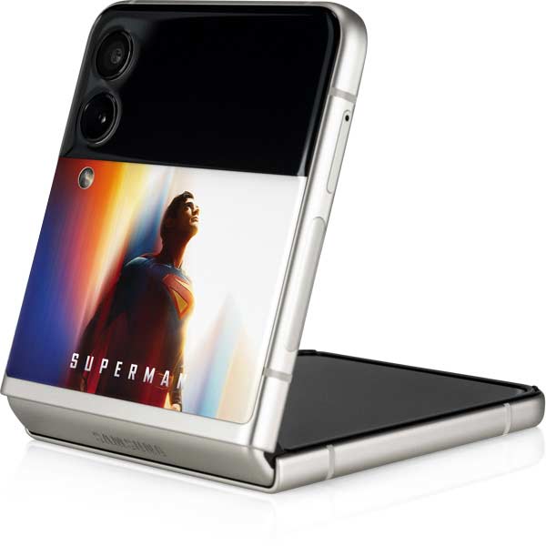 Superman 2025 Man of Steel Ascension Heroic Glow Galaxy Z Flip3 5G Skin