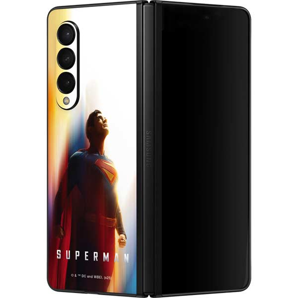 Superman 2025 Man of Steel Ascension Heroic Glow Galaxy Z Fold3 5G Skin