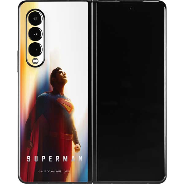 Superman 2025 Man of Steel Ascension Heroic Glow Galaxy Z Fold3 5G Skin