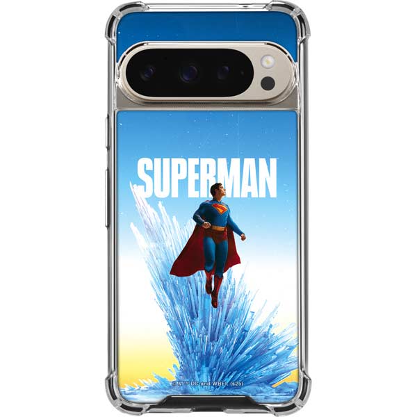 Superman 2025 Fortress of Solitude Classic Rise Google Pixel 9 Pro XL Clear Case
