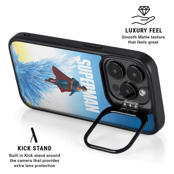 Superman 2025 Fortress of Solitude Classic Rise iPhone 14 Pro Max Kickstand Case