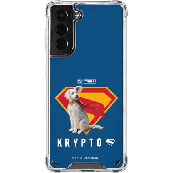 Superman 2025 Krypto the Super Dog Galaxy S21 5G Clear Case