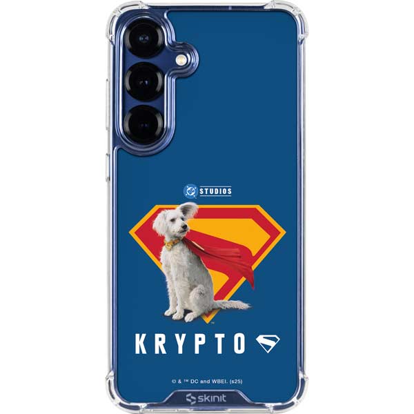 Superman 2025 Krypto the Super Dog Galaxy S25 Plus Clear Case