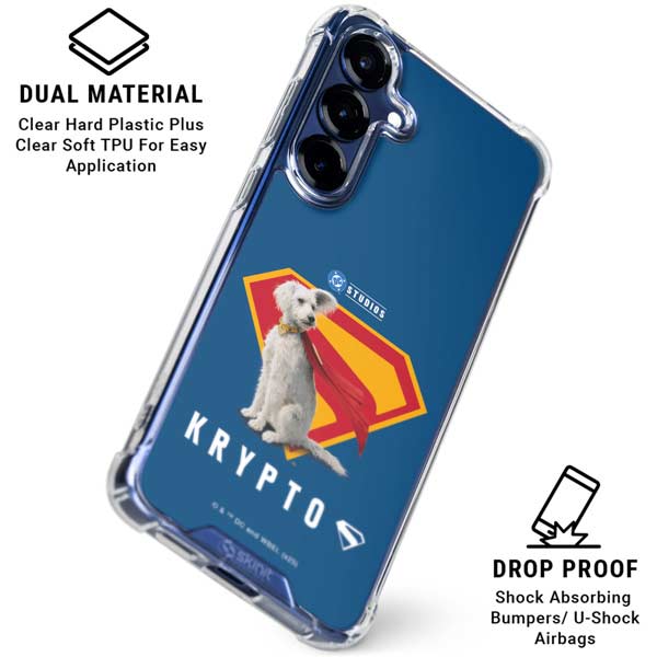 Superman 2025 Krypto the Super Dog Galaxy S25 Plus Clear Case