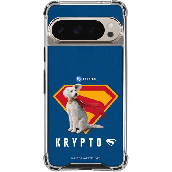 Superman 2025 Krypto the Super Dog Google Pixel 9 Pro XL Clear Case