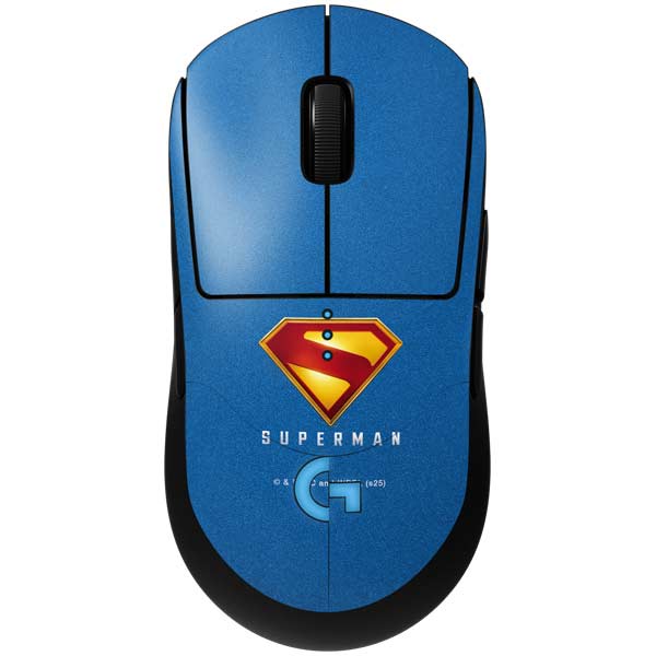 Superman 2025 Classic Superman Shield Emblem G Pro Wireless Gaming Mouse Skin