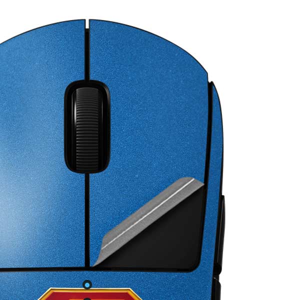 Superman 2025 Classic Superman Shield Emblem G Pro Wireless Gaming Mouse Skin