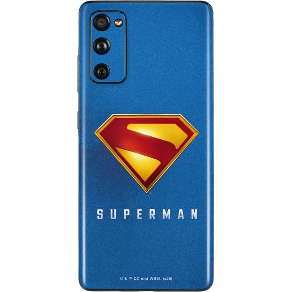 Superman 2025 Classic Superman Shield Emblem Galaxy S20 Fan Edition Skin