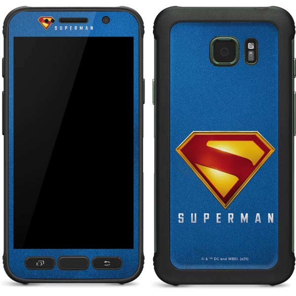 Superman 2025 Classic Superman Shield Emblem Galaxy S7 Active Skin