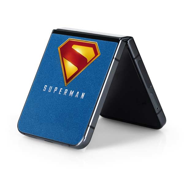 Superman 2025 Classic Superman Shield Emblem Galaxy Z Flip5 5G Skin