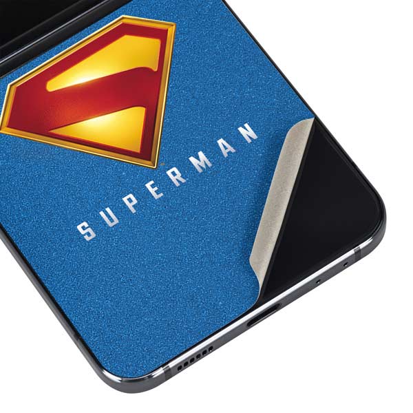Superman 2025 Classic Superman Shield Emblem Galaxy Z Flip5 5G Skin