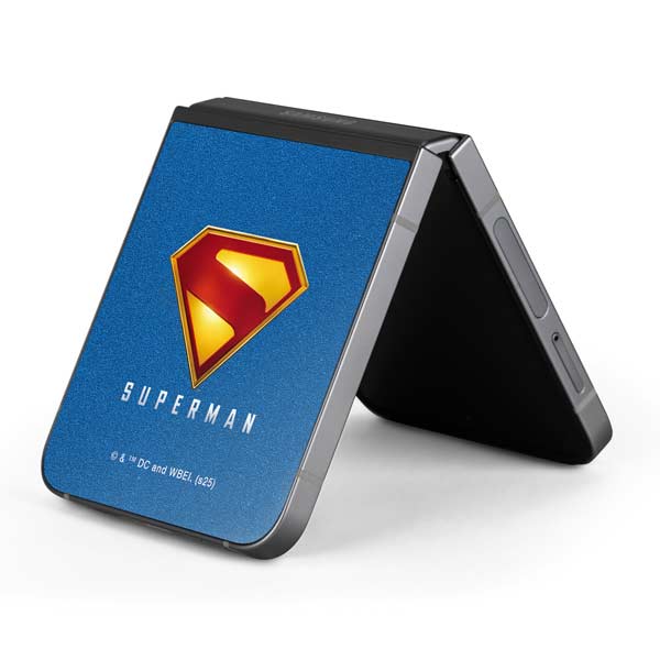 Superman 2025 Classic Superman Shield Emblem Galaxy Z Flip6 Skin