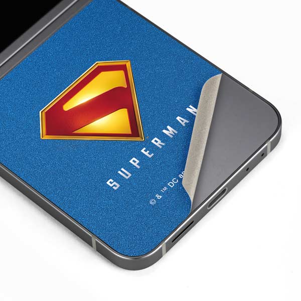 Superman 2025 Classic Superman Shield Emblem Galaxy Z Flip6 Skin