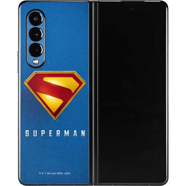 Superman 2025 Classic Superman Shield Emblem Galaxy Z Fold3 5G Skin