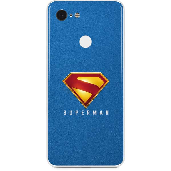 Superman 2025 Classic Superman Shield Emblem Google Pixel 3 Skin