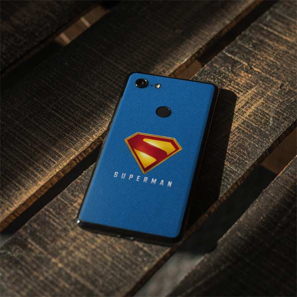 Superman 2025 Classic Superman Shield Emblem Google Pixel 3 Skin
