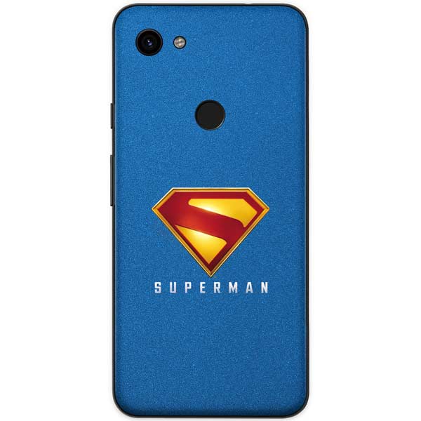 Superman 2025 Classic Superman Shield Emblem Google Pixel 3a Skin
