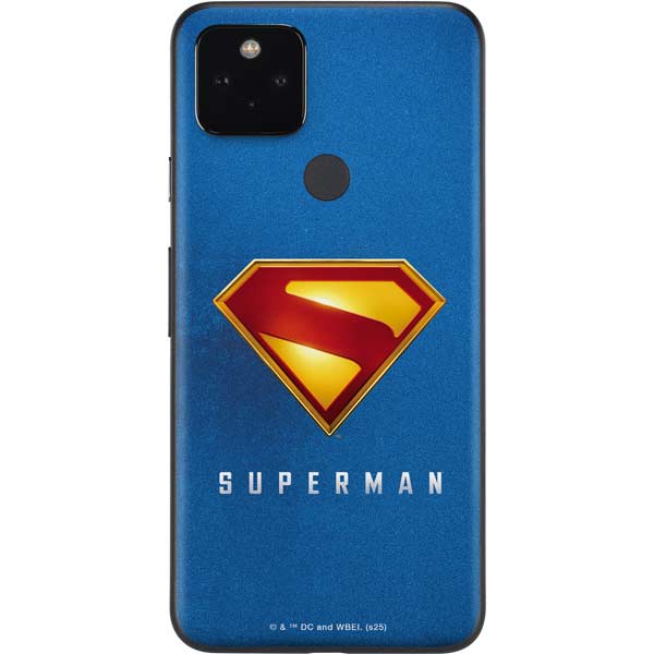 Superman 2025 Classic Superman Shield Emblem Google Pixel 5a Skin
