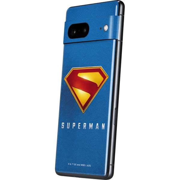 Superman 2025 Classic Superman Shield Emblem Google Pixel 7 Skin
